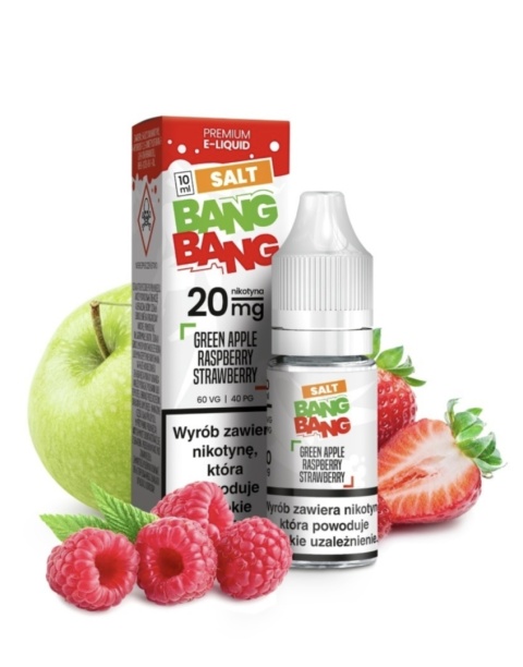 Liquid Bang Bang Salt Green Apple Raspberry Strawberry